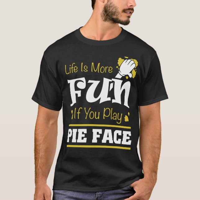 T-shirt visage de tarte (Devant)