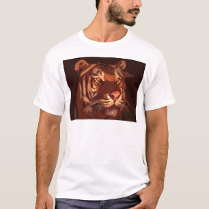 T-shirt Visage de tigre de Blacklight