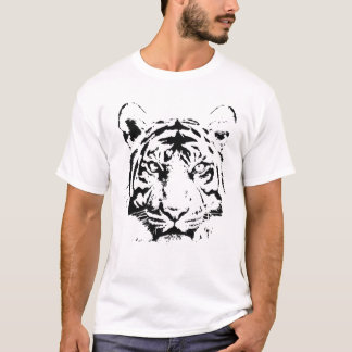 T-shirt Visage de tigre sans peur - Année chinoise du tigr