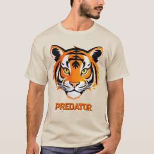 T-shirt Visage de Tigre Vibrant