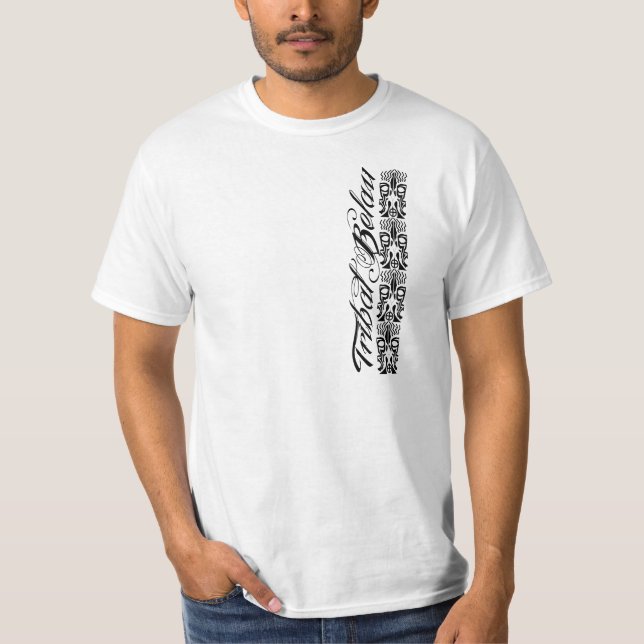 T-shirt Visage de tribal de Belau (Devant)