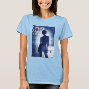 T-shirt Visage de vague sonore abstraite avec lotus – Mini
