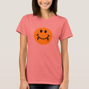 T-shirt Visage de vampire avec des crocs