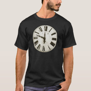 T-shirt Visage d'horloge