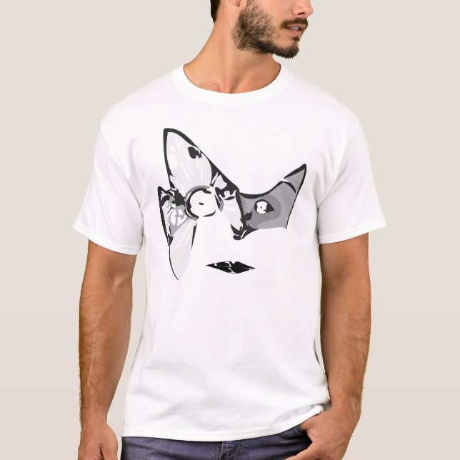 T-shirt visage d'illustrateur (Devant)