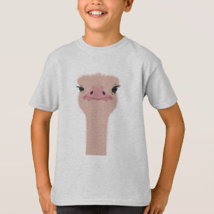 T-shirt Visage drôle d'autruche