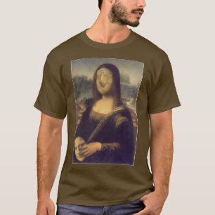 T-shirt Visage Drôle de Mona Lisa