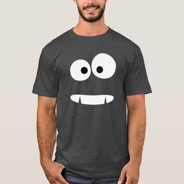 T-shirt Visage drôle de monstre (Devant)