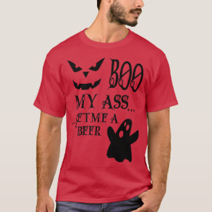 T-shirt Visage du Citrouille fantôme Déplaisant Halloween 