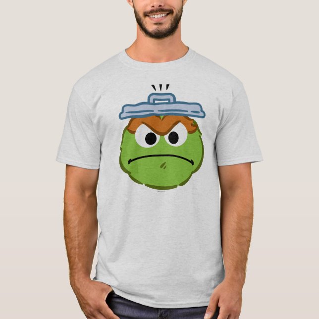 T-shirt Visage en colère d'Oscar (Devant)