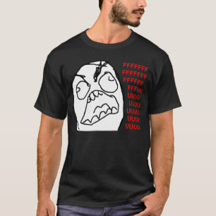 T-shirt Visage fâché Meme de rage de Fuu Fuuu de type de