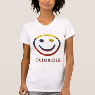 T-shirt Visage heureux colombien