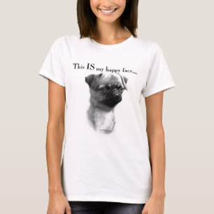 T-shirt Visage heureux de griffon de Bruxelles