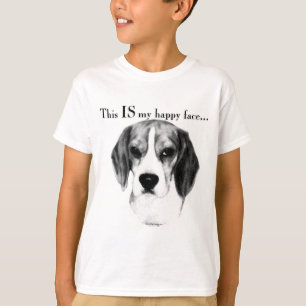T-shirt Visage heureux du beagle