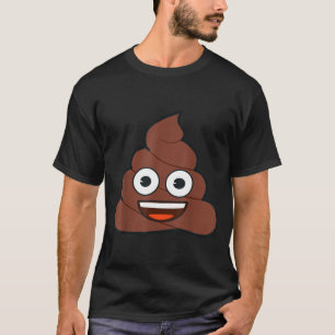 T-shirt Visage Jaune Souriant De Caca D'Emoji Officiel 