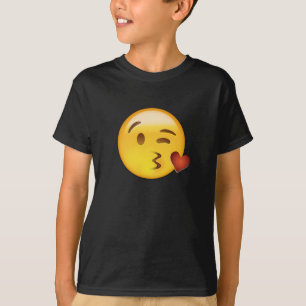 T-shirt Visage jetant un baiser Emoji