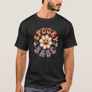 T-shirt Visage Joyeux Bébé Effrayant Saison Effrayante Hal