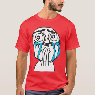 T-shirt Visage mignon Meme de rage de surcharge de