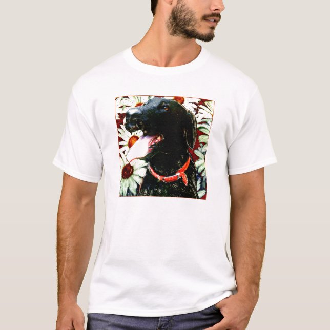 T-SHIRT VISAGE NOIR HEUREUX DE LABORATOIRE (Devant)