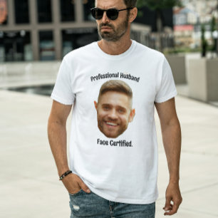 T-shirt Visage personnalisé Photo personnalisée Drôle Coup