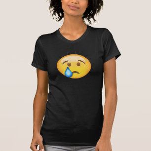 T-shirt Visage pleurant Emoji