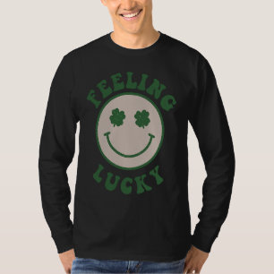 T-shirt Visage Souriant Chanceux Fête de la Saint-Patrick