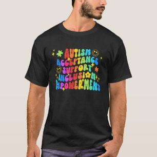 T-shirt Visage Souriant Groovy Mois de la sensibilisation