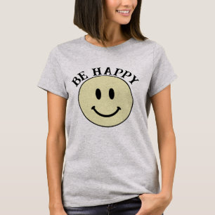 T-Shirt visage souriant Soyez heureux