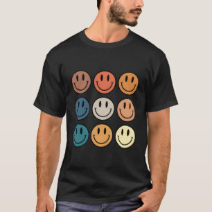 T-shirt Visage Sourire 70'S Joyeux Visage Souriant