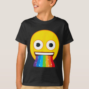 T-shirt Visage sourire jaune bouche arc-en-ciel Emoji offi