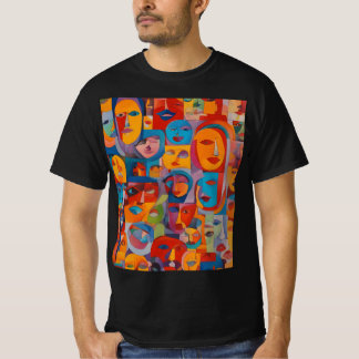 T-shirt Visages
