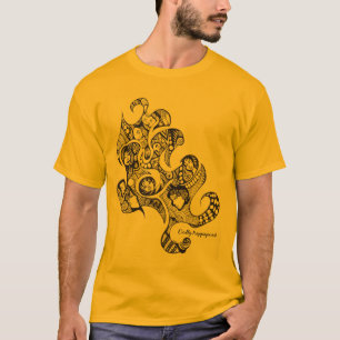T-shirt visages dans une foule
