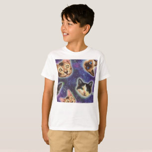 T-shirt Visages de chats de différentes races et motifs