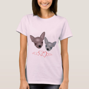 T-shirt Visages mignons de chiwawa