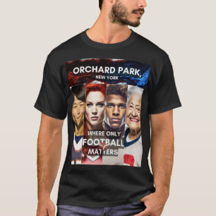 T-shirt Visages - Où le football compte seulement - Orchar