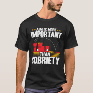 T-shirt Visée de Beer Pong Plus Important Beer Pong