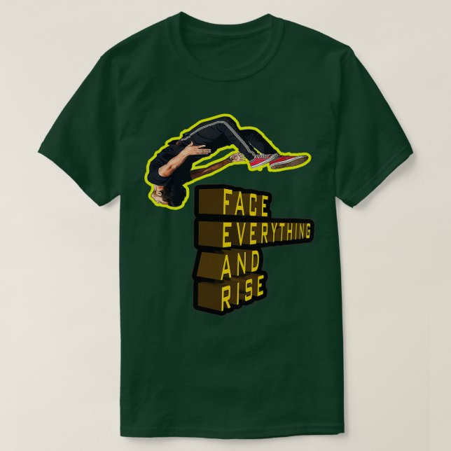 T-shirt Visez tout et montez (Design devant)
