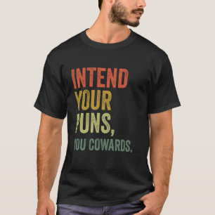 T-shirt Visez Vos Jeux de Mots, Bande de Lâches, Drôle Vin