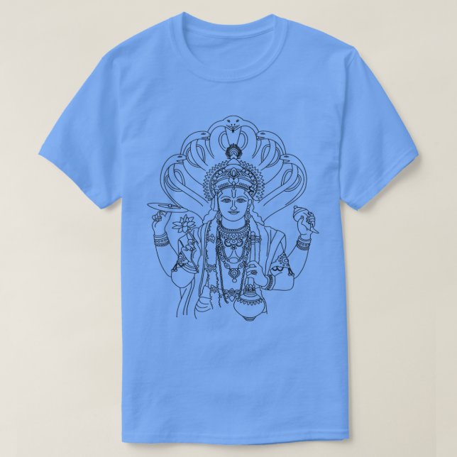 T-shirt Vishnu Vedic Hindu God Hinduism Graphic (Design devant)
