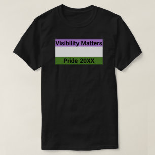 T-shirt Visibilité, point important Drapeau de la Genderqu