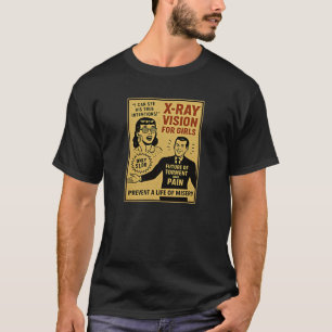 T-shirt Vision à rayons X pour filles - Style de publicité