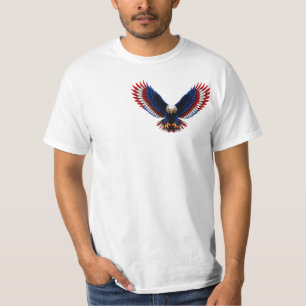 T-shirt Vision Spirale Américaine – Aigle Patriotique Opti