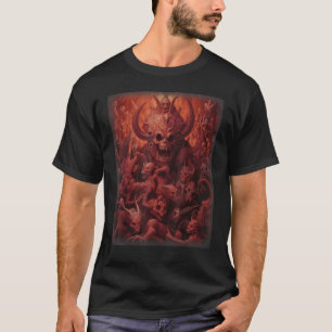 T-shirt Visions de l'enfer Satan Devils Démons Monster Ske
