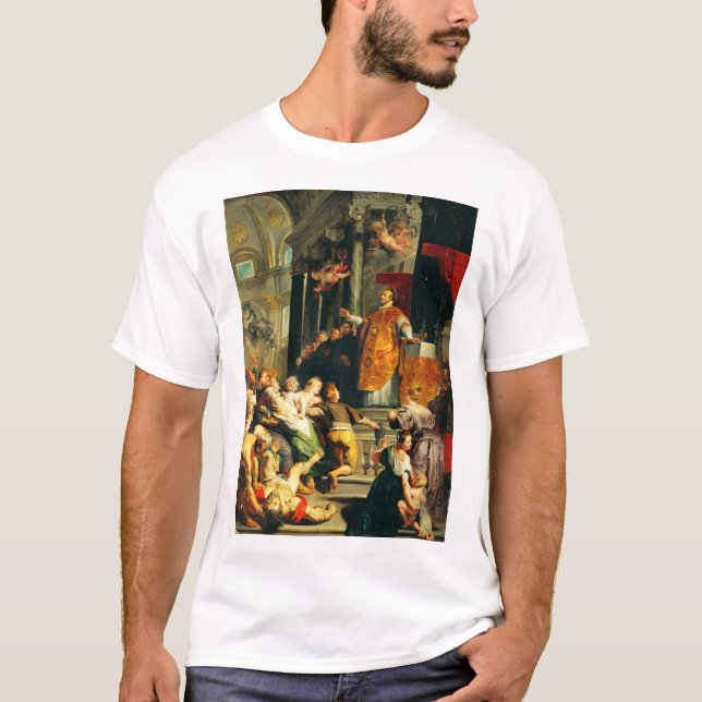 T-shirt Visions d'Ignace par Peter Paul Rubens (Devant)