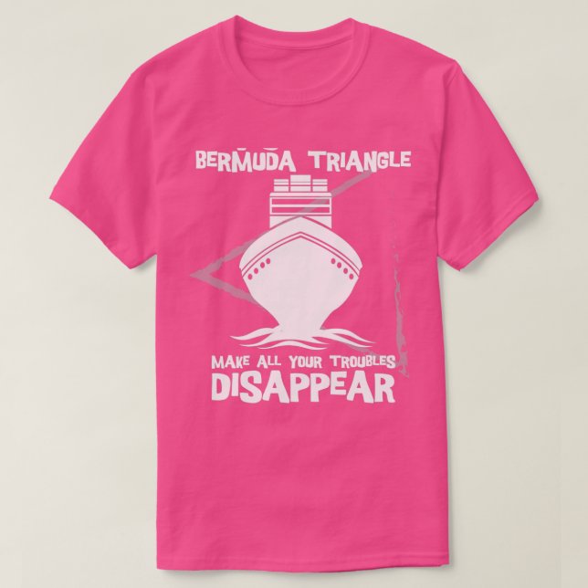 T-shirt Visit Bermuda Triangle Survivor Funny Carribbean V (Design devant)