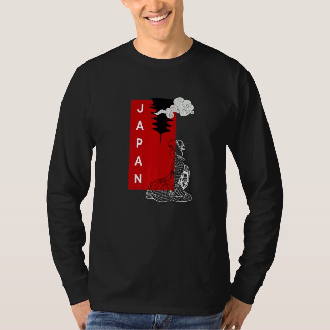 T-shirt Visit Japan Cool Minimalistic Japanese Love Okinaw (Devant)