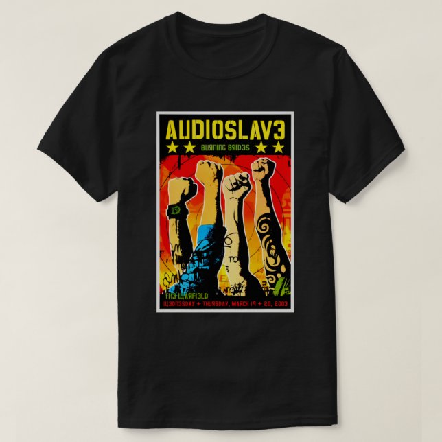 T-shirt Visite d'Audioslave (Design devant)