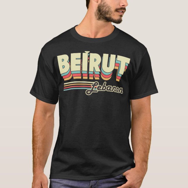 T-shirt Visite de Beyrouth Liban (Devant)