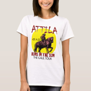 T-shirt Visite de "huns d'Attila au soleil" (avant léger