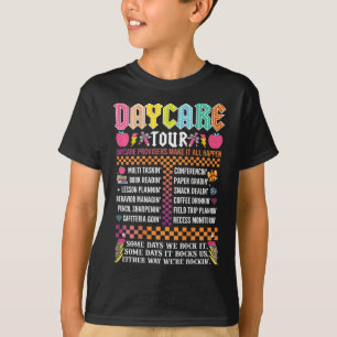 T-shirt Visite de la garderie Abcd Professeur travailleur